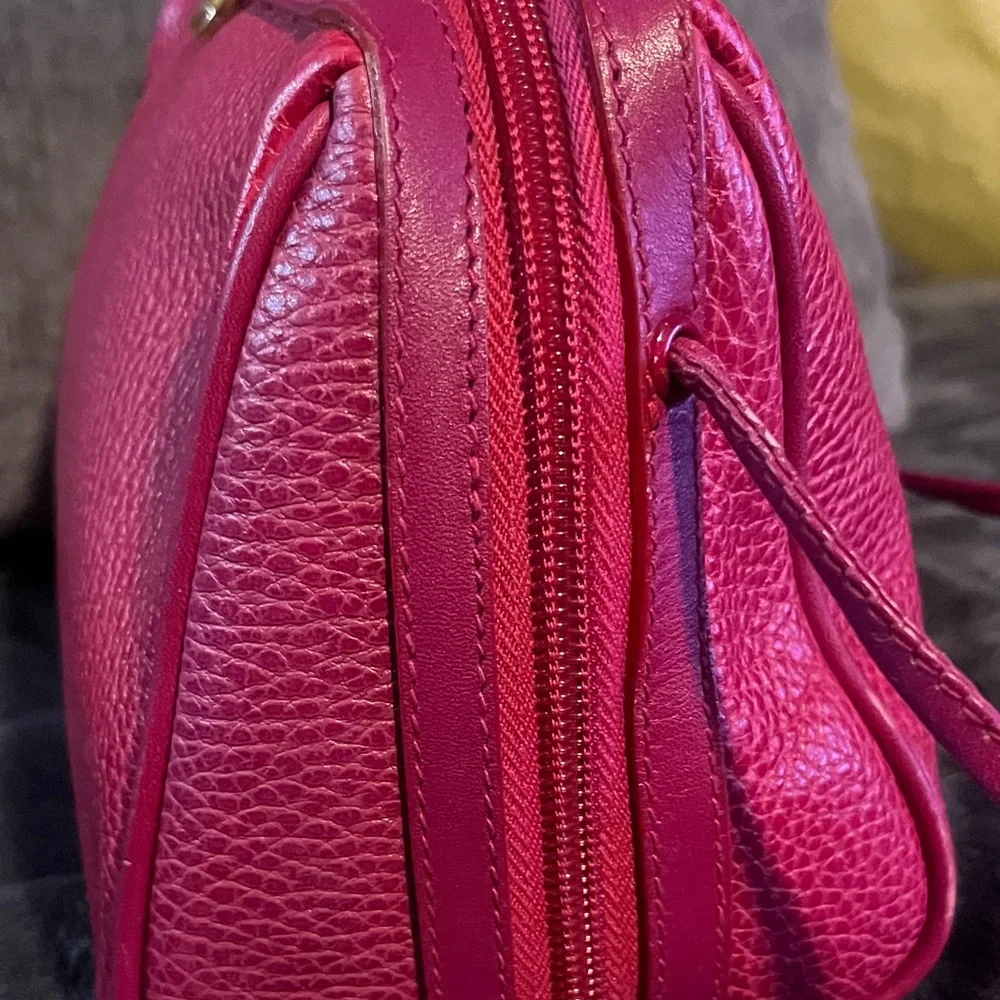 Vintage Mark Cross Pink Leather Crossbody Bag - Picture 4 of 9